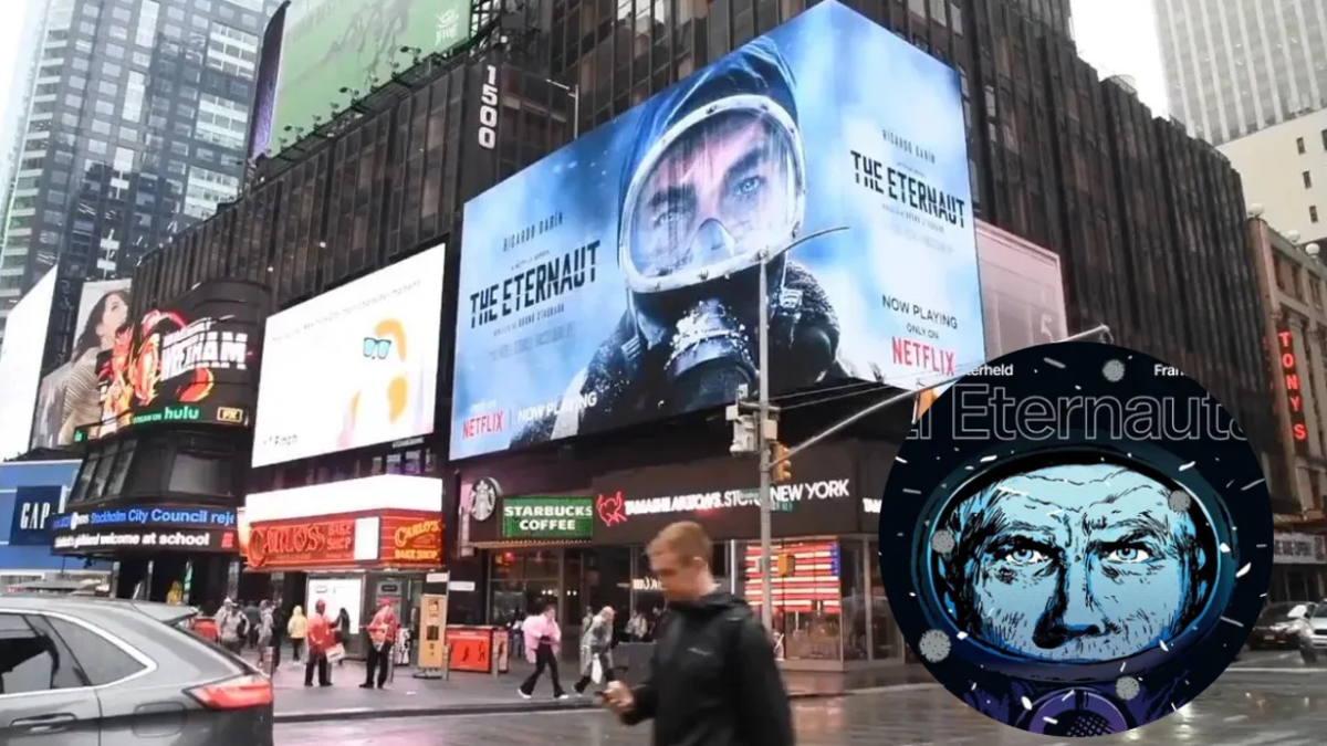 El Eternauta en Times Square. El Eternauta en Times Square.