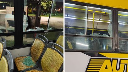 Atacaron a piedrazos a un colectivo de la Línea 5 por segunda vez en una semana