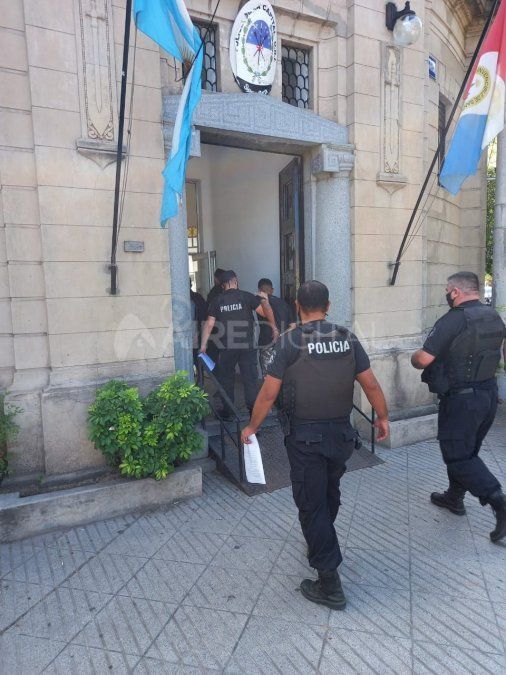 Uno de los aprehendidos en el asentamiento