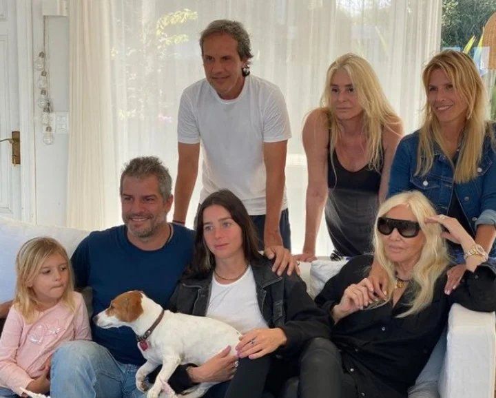 Susana Giménez y su familia.