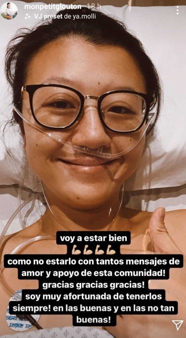 Karina Gao está en terapia intensiva.