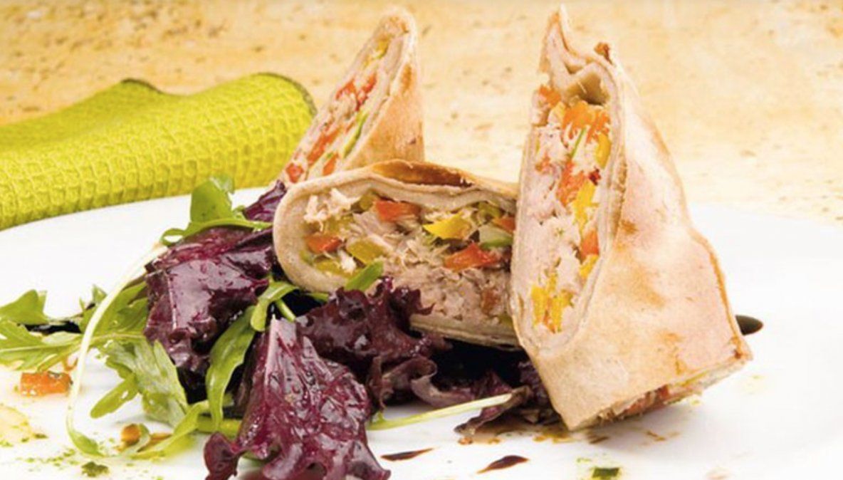 Empanadas chinas con masa integral.