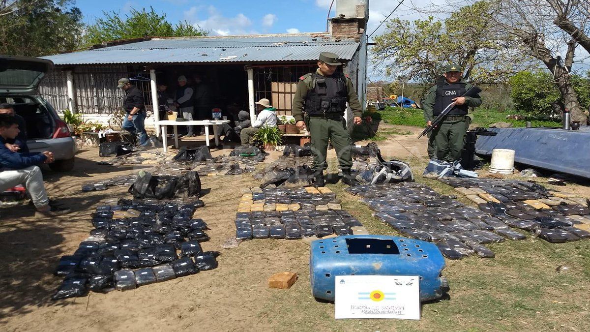 El cargamento que le secuestraron a la banda que dirigía Curi Huespe.