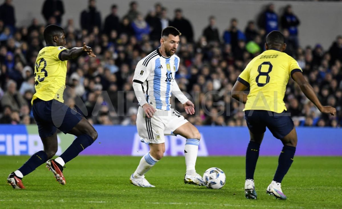 Lionel Messi en Argentina vs. Ecuador