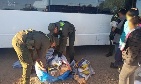 Gendarmería descubrió droga oculta en asaderas y entre mantas durante un control a un colectivo que iba desde Salta hacia Buenos Aires. Gendarmería descubrió droga oculta en asaderas y entre mantas durante un control a un colectivo que iba desde Salta hacia Buenos Aires.