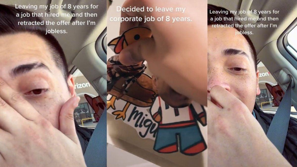 Decidió renunciar a su empleo de ocho años para irse a uno nuevo