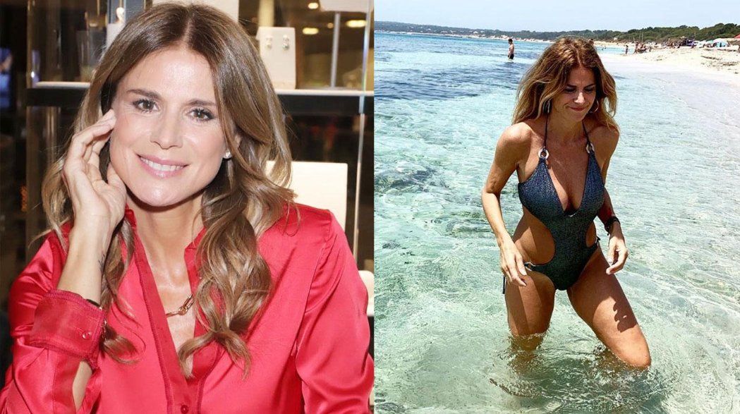 Flavia Palmiero se desnudó en la playa para celebrar sus 53 años