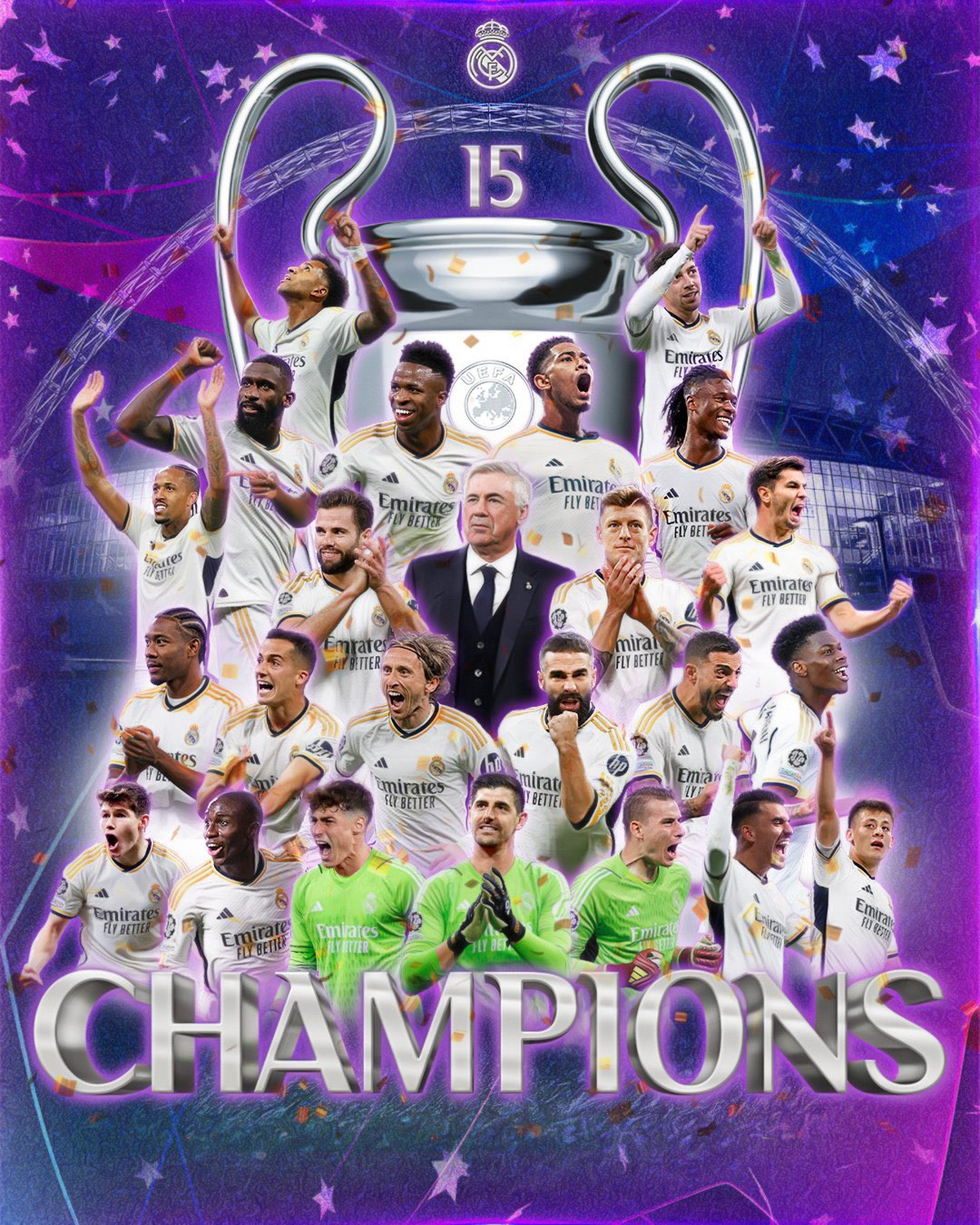 Real Madrid campeón de la Champions League: ganó su decimoquinta copa. Real Madrid campeón de la Champions League: ganó su decimoquinta copa.