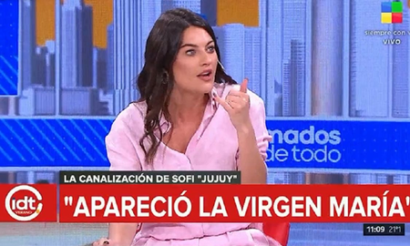 Sofía Jujuy Jiménez contó que la virgen María se le apareció en una videollamada: Te da un mensaje que necesitás en ese momento Sofía Jujuy Jiménez contó que la virgen María se le apareció en una videollamada: Te da un mensaje que necesitás en ese momento
