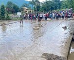 Una zona afectada por las inundaciones repentinas en el distrito de Nuwakot, Nepal. Foto: Agencia NA (Xinhua)