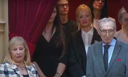 La actriz Amalia Yuyito González y los padres de Javier Milei. La actriz Amalia Yuyito González y los padres de Javier Milei.
