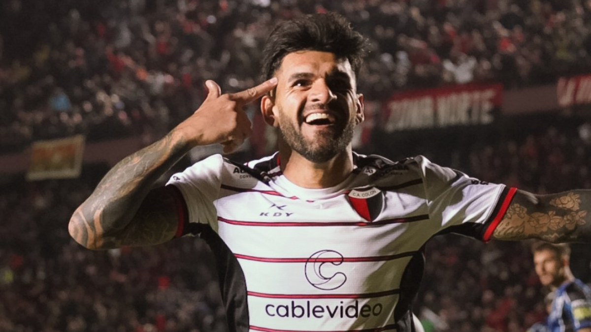 Javier Toledo, delantero de Colón. Javier Toledo, delantero de Colón.