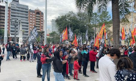 El Polo Obrero conmemoró el Día Internacional de los Trabajadores frente a Casa de Gobierno El Polo Obrero conmemoró el Día Internacional de los Trabajadores frente a Casa de Gobierno