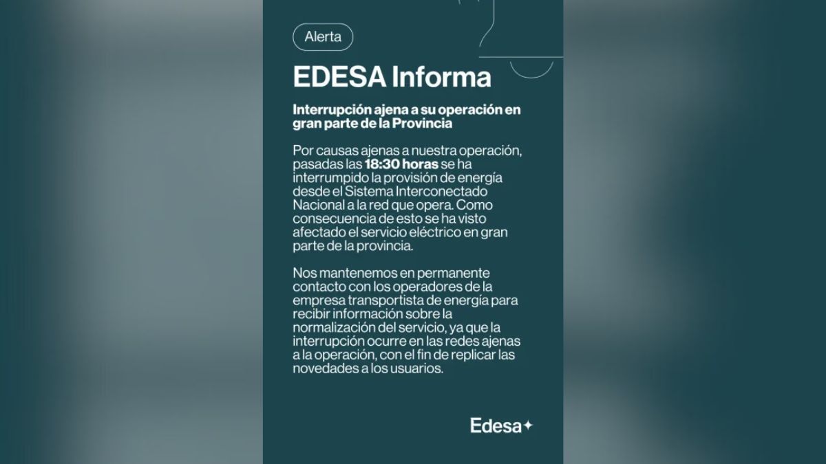 El comunicado de Edesa. El comunicado de Edesa.