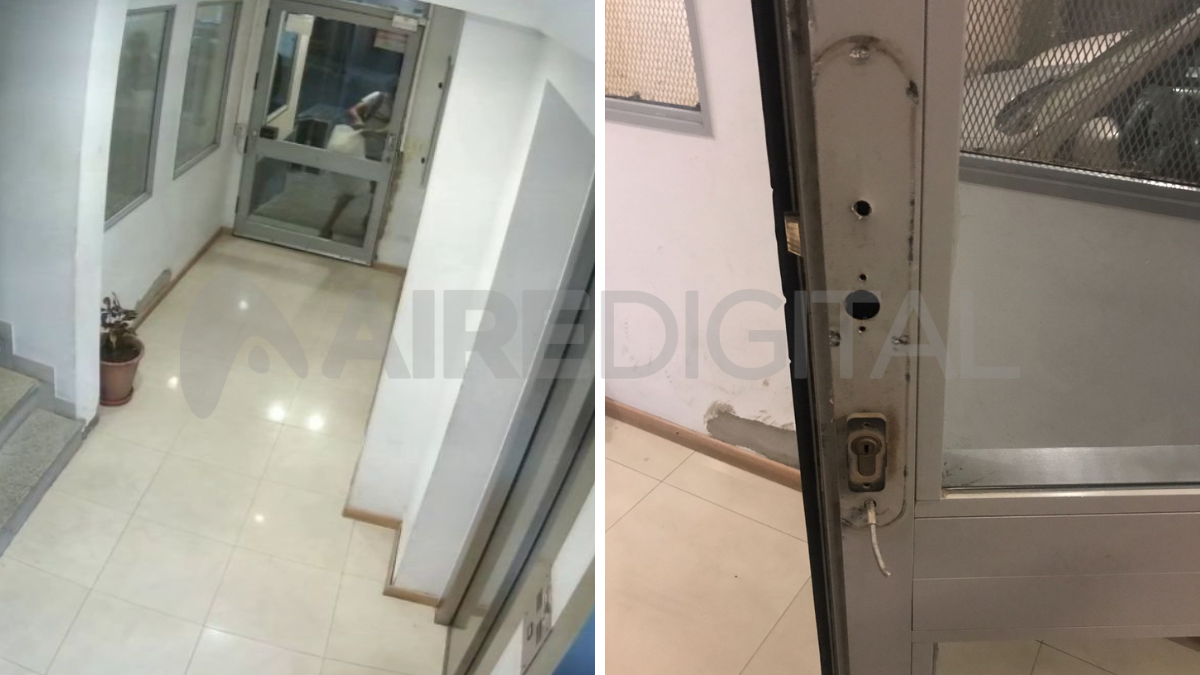 Robaron el picaporte de un edificio a dos cuadras de Legislatura