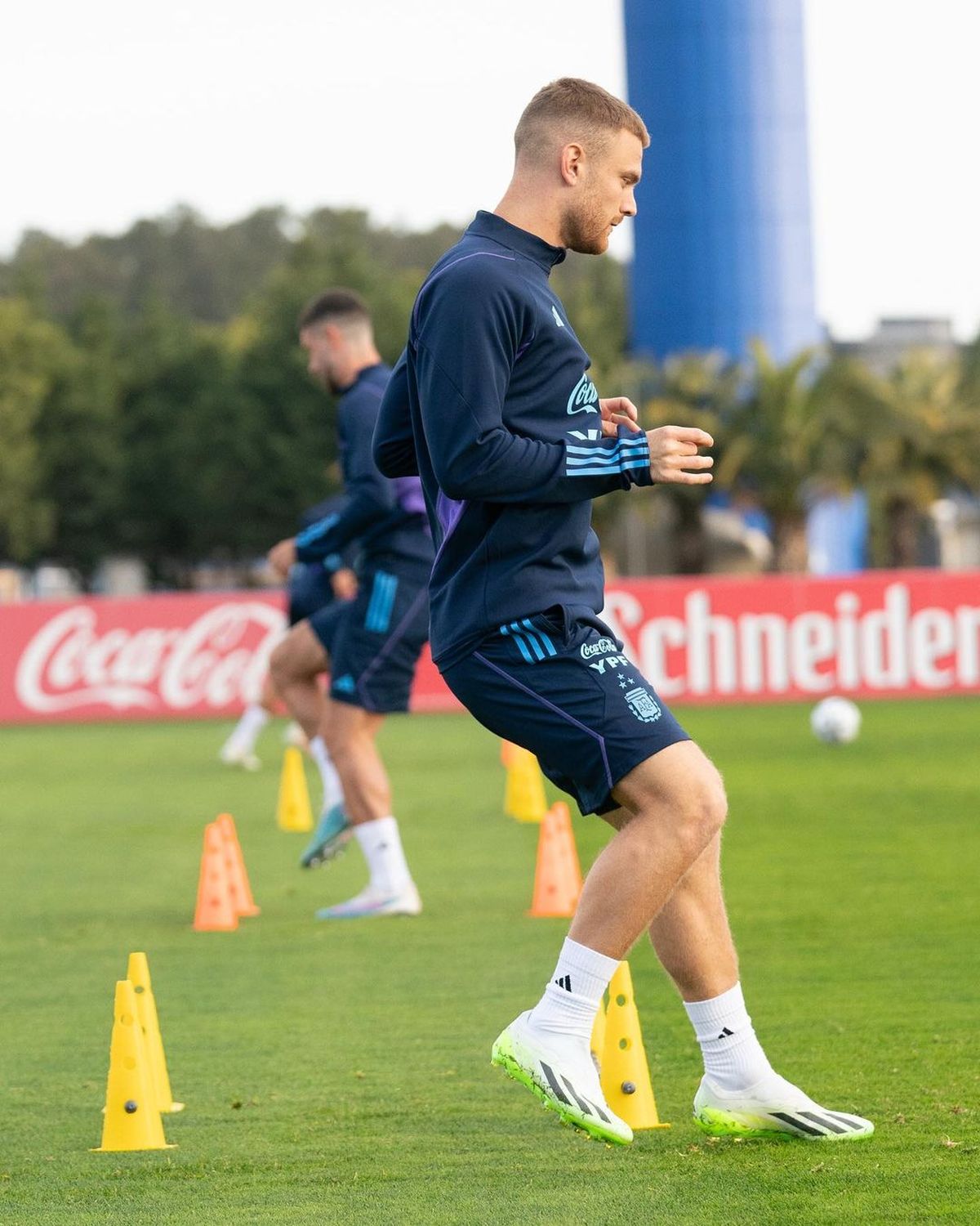 Lucas Beltrán en el entrenamiento de la Selección Argentina. Lucas Beltrán en el entrenamiento de la Selección Argentina.