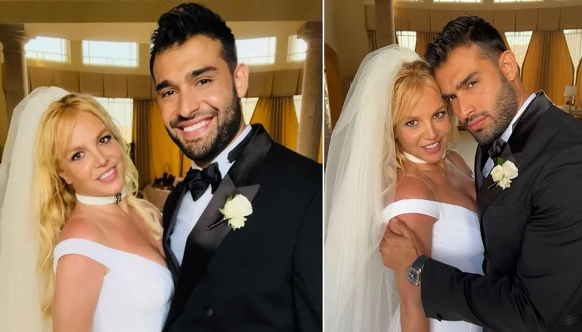 Britney Spears y Sam Asghari se casaron en la mansión de la cantante de Thousand Oaks, en California.