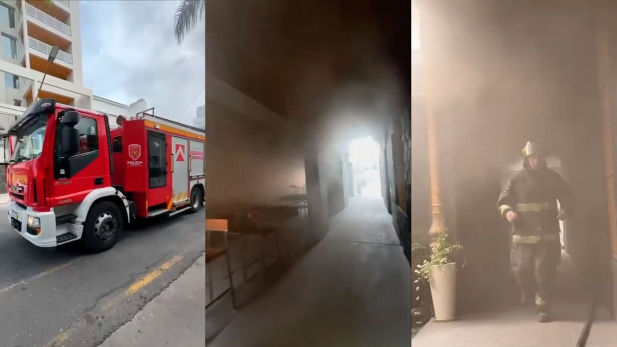 Un local de hamburguesas y comida rápida sufrió un incendio esta tarde.