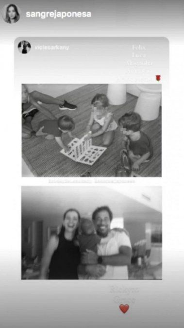 El emotivo reencuentro de la China Suárez con la familia de Sofía Sarkany. 