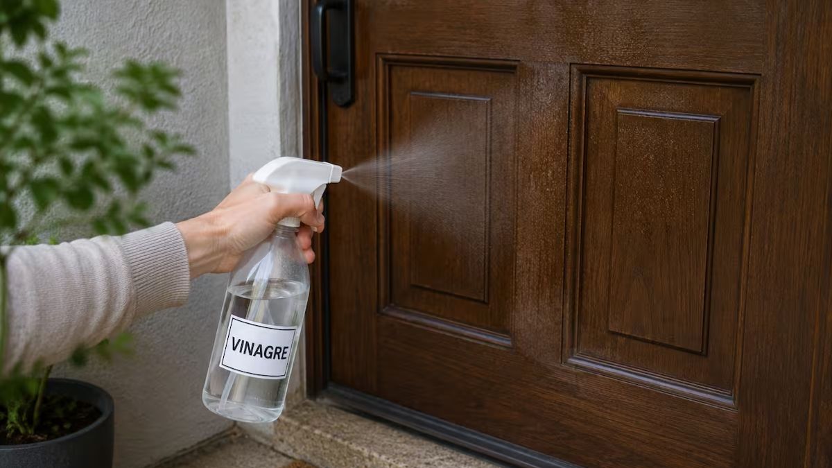 Usar vinagre en la entrada de casa: para qué sirve y cómo hacerlo correctamente.