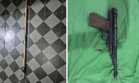 En el operativo se incautaron un palo de madera de aproximadamente 1,20 metros, que tenía atado en uno de sus extremos un cuchillo y un arma de fuego. En el operativo se incautaron un palo de madera de aproximadamente 1,20 metros, que tenía atado en uno de sus extremos un cuchillo y un arma de fuego.