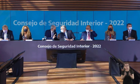 Alberto Fernández encabezó la apertura del primer seminario internacional sobre criminalidad organizada convocado por el Consejo de Seguridad Interior. Alberto Fernández encabezó la apertura del primer seminario internacional sobre criminalidad organizada convocado por el Consejo de Seguridad Interior.