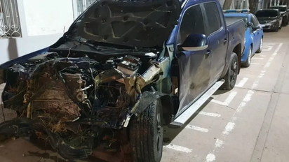 Un jugador de Colón sufrió un accidente con su auto tras el partido con Mitre: 