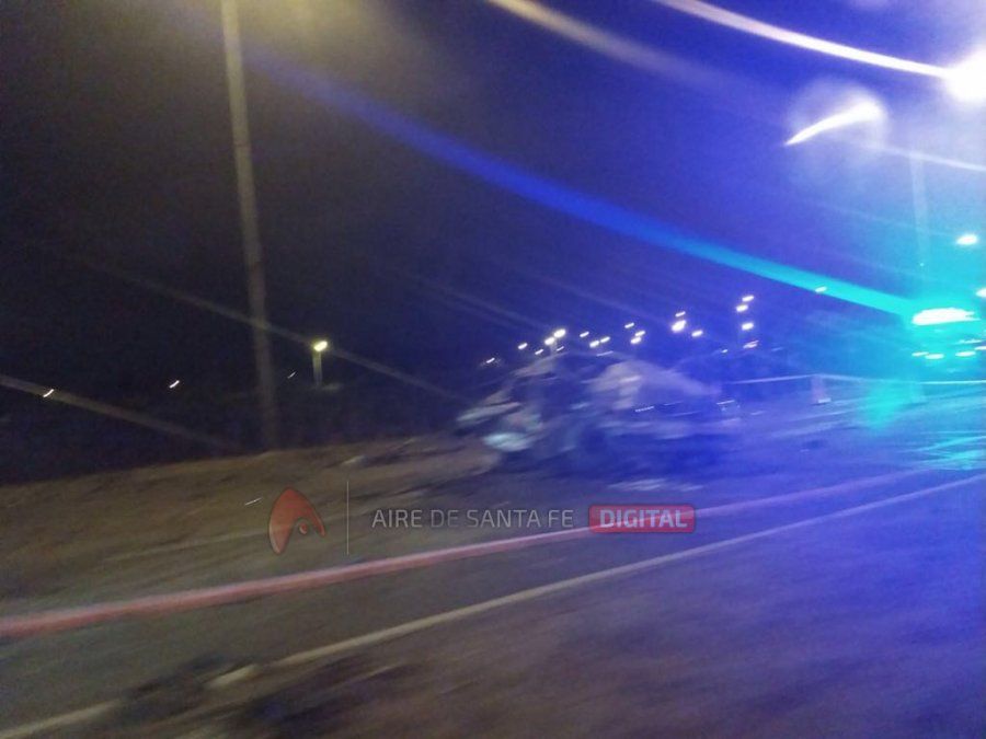 Trágico choque en el Km 4 de la Autopista