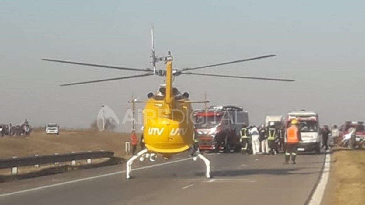 En el lugar trabaj&oacute; personal de la concesionaria de la Autopista&nbsp;junto a efectivos de las fuerzas de seguridad provinciales.