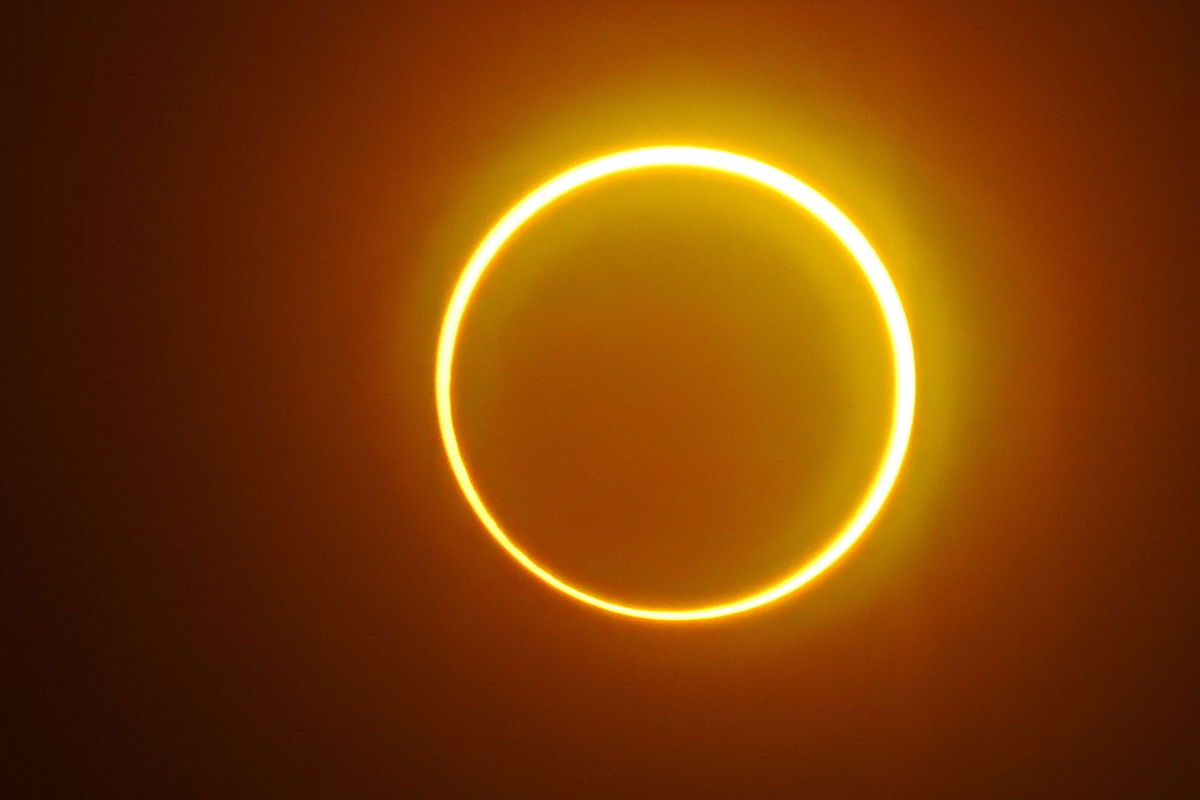 El primer eclipse solar de 2022.