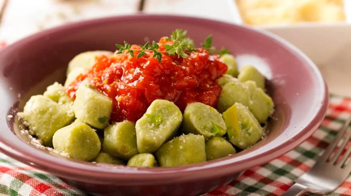 Ñoquis de palta y ricota