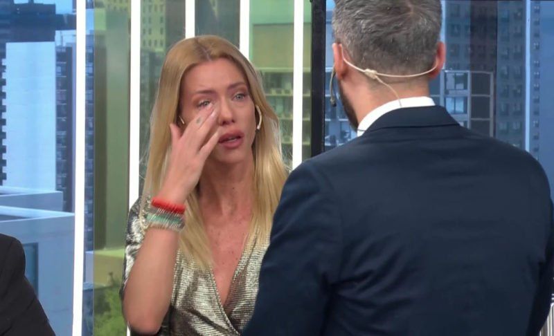 Nicole Neumann se largó a llorar en vivo por culpa de Fabián Cubero