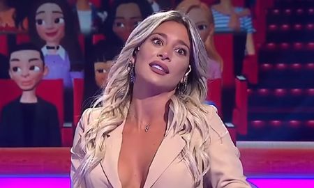 La panelista hizo un reclamo público a su pareja. La panelista hizo un reclamo público a su pareja.