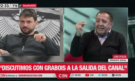Luis DElia y Juan Grabois se enfrentaron en un canal de televisión y tuvieron que separarlos Luis DElia y Juan Grabois se enfrentaron en un canal de televisión y tuvieron que separarlos