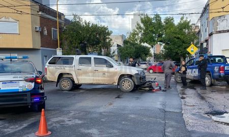 El accidente se produjo en la intersección de Salvador Caputto y Doctor Zavalla. El accidente se produjo en la intersección de Salvador Caputto y Doctor Zavalla.
