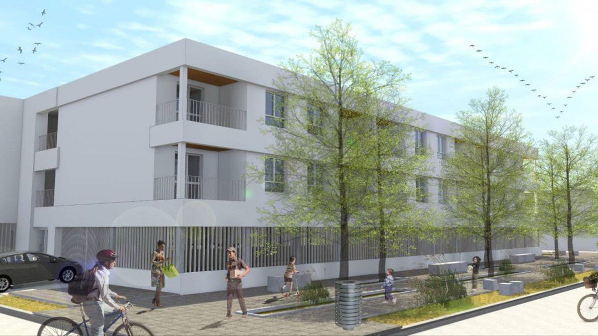 Las proyecciones de cómo se verán las viviendas en el barrio Villa Setúbal.&nbsp;