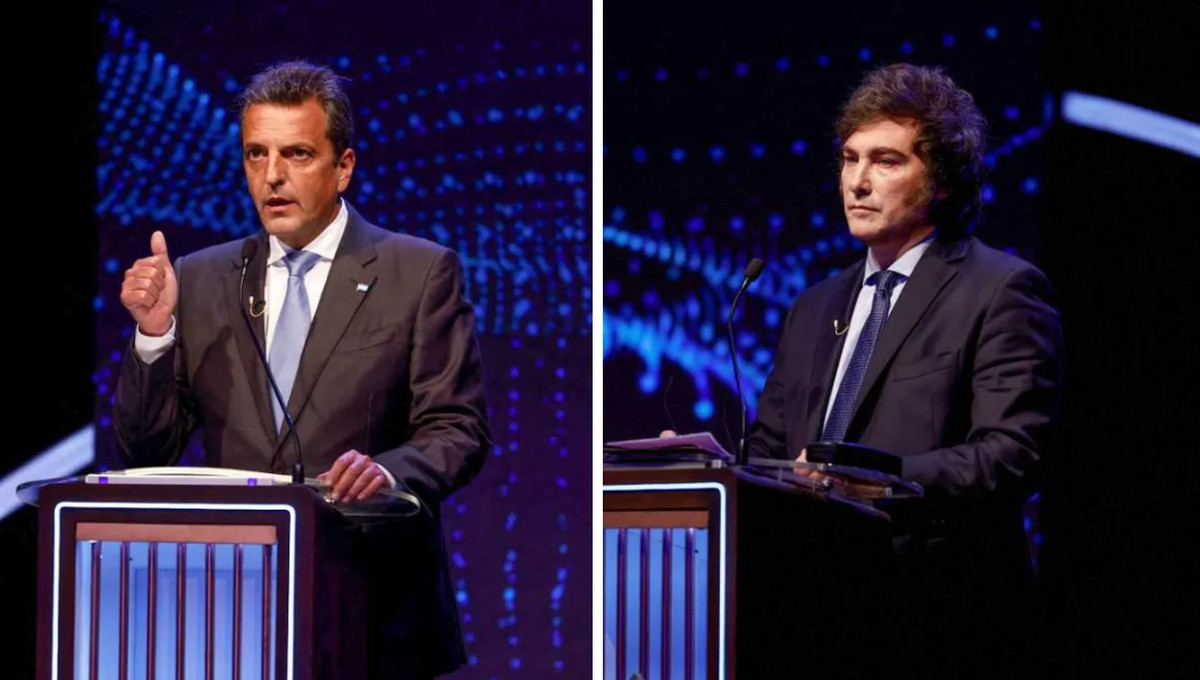 Sergio Massa y Javier Milei son los dos candidatos presidenciales que competirán en el balotaje. Sergio Massa y Javier Milei son los dos candidatos presidenciales que competirán en el balotaje.