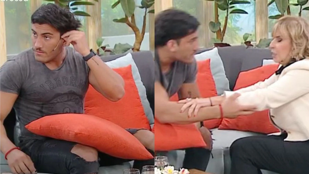 Tomás Holder cortó una nota en vivo y Georgina Barbarossa lo encaró: ¿Estás incómodo?&nbsp;