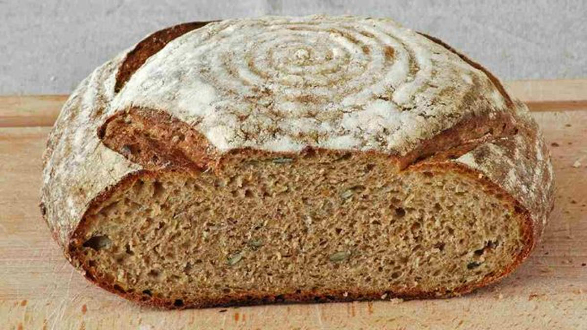 Receta de pan casero integral sin levadura. Receta de pan casero integral sin levadura.