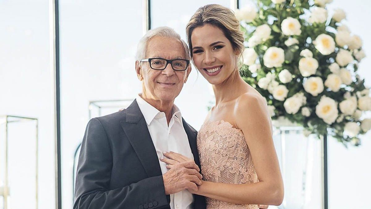 Eduardo Costantini junto a su esposa Elina Fernández. (Foto de archivo)