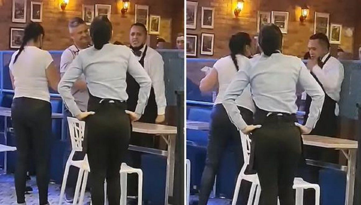 Video viral: la dueña de un restaurante le tiró plata en la cara a un empleado por reclamar su sueldo.
