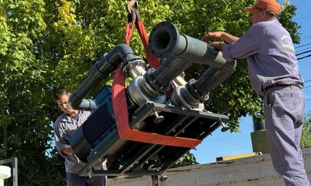 La llegada de la planta de tratamiento a Santo Tomé marca un punto de giro para eliminar el hierro y el manganeso del suministro local. La llegada de la planta de tratamiento a Santo Tomé marca un punto de giro para eliminar el hierro y el manganeso del suministro local.