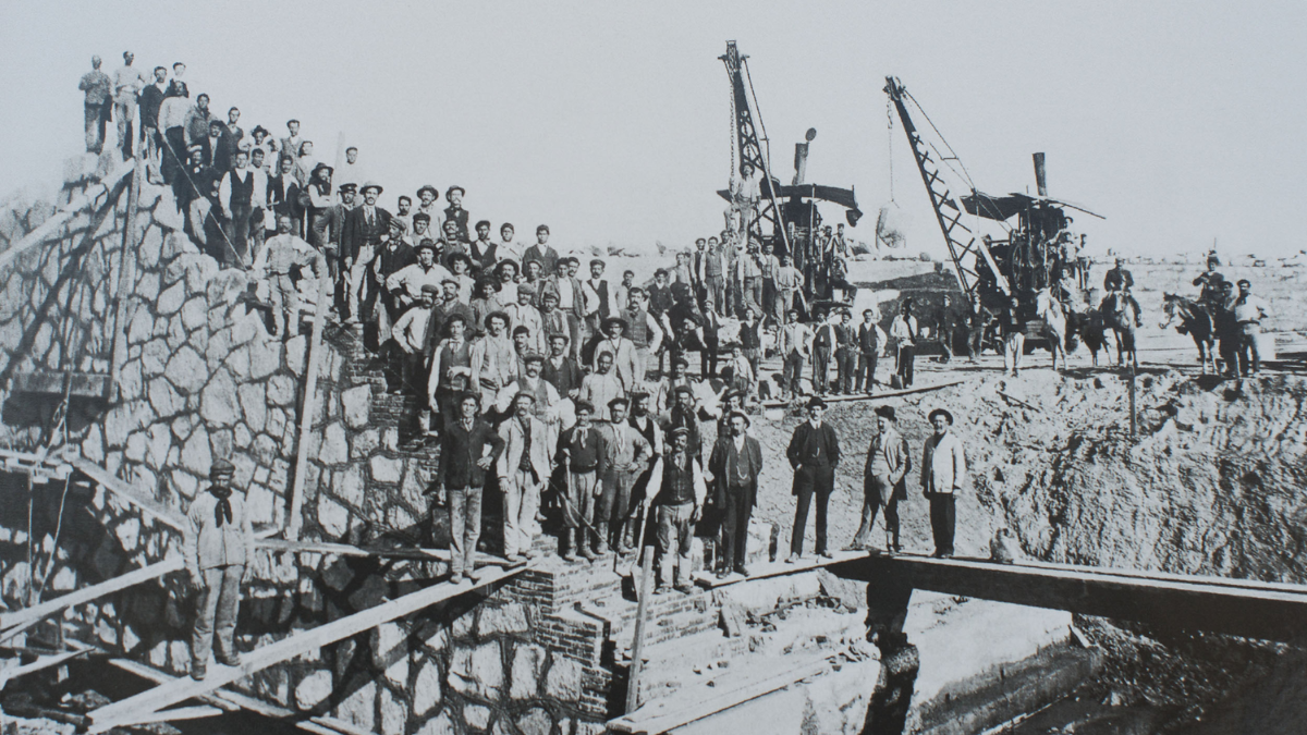La construcción del puerto de Santa Fe tardó seis años en concretarse, entre 1904 hasta finales de 1910. Gentileza Portusonline.org.