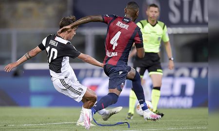 El argentino Dybala marcó uno de los dos goles del triunfo de la Juventus ante el Bologna. El otro tanto fue convertido por Cristiano Ronaldo. El argentino Dybala marcó uno de los dos goles del triunfo de la Juventus ante el Bologna. El otro tanto fue convertido por Cristiano Ronaldo.