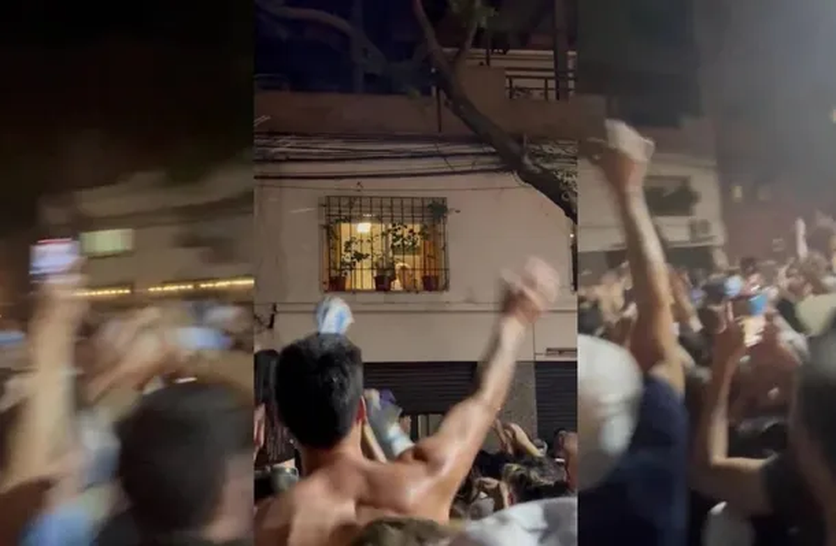 Los festejos en Rosario y el canto a la abuela de Messi