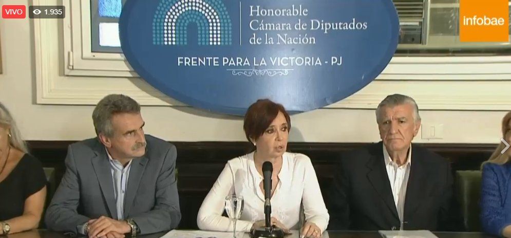 Cristina responsabilizó a Macri por su procesamiento