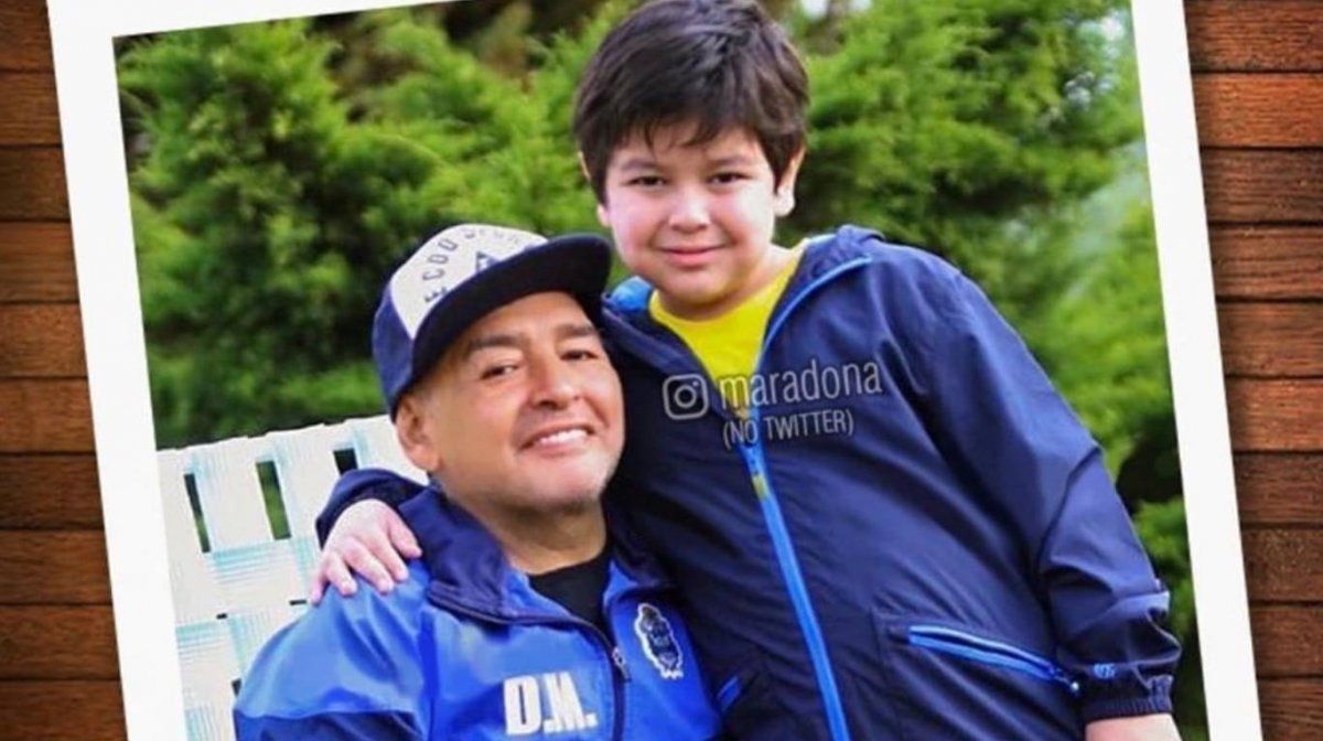 Dieguito Fernando es el hijo menor del Diez.