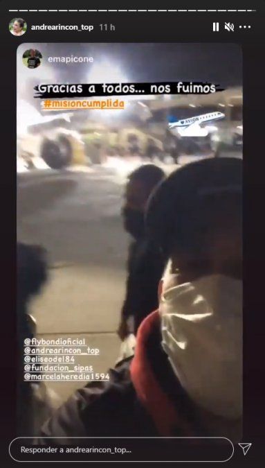 Andrea Rincón compartió todo con sus seguidores a través de Instagram.