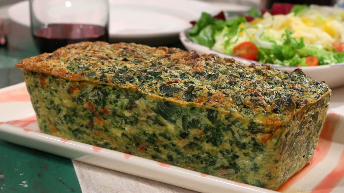 Budín de espinaca en sartén: la receta fácil y con pocos ingredientes.