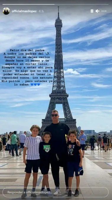 Maxi López destruyó a Wanda Nara en redes y su hijo mayor reaccionó y defendió a su mamá. 